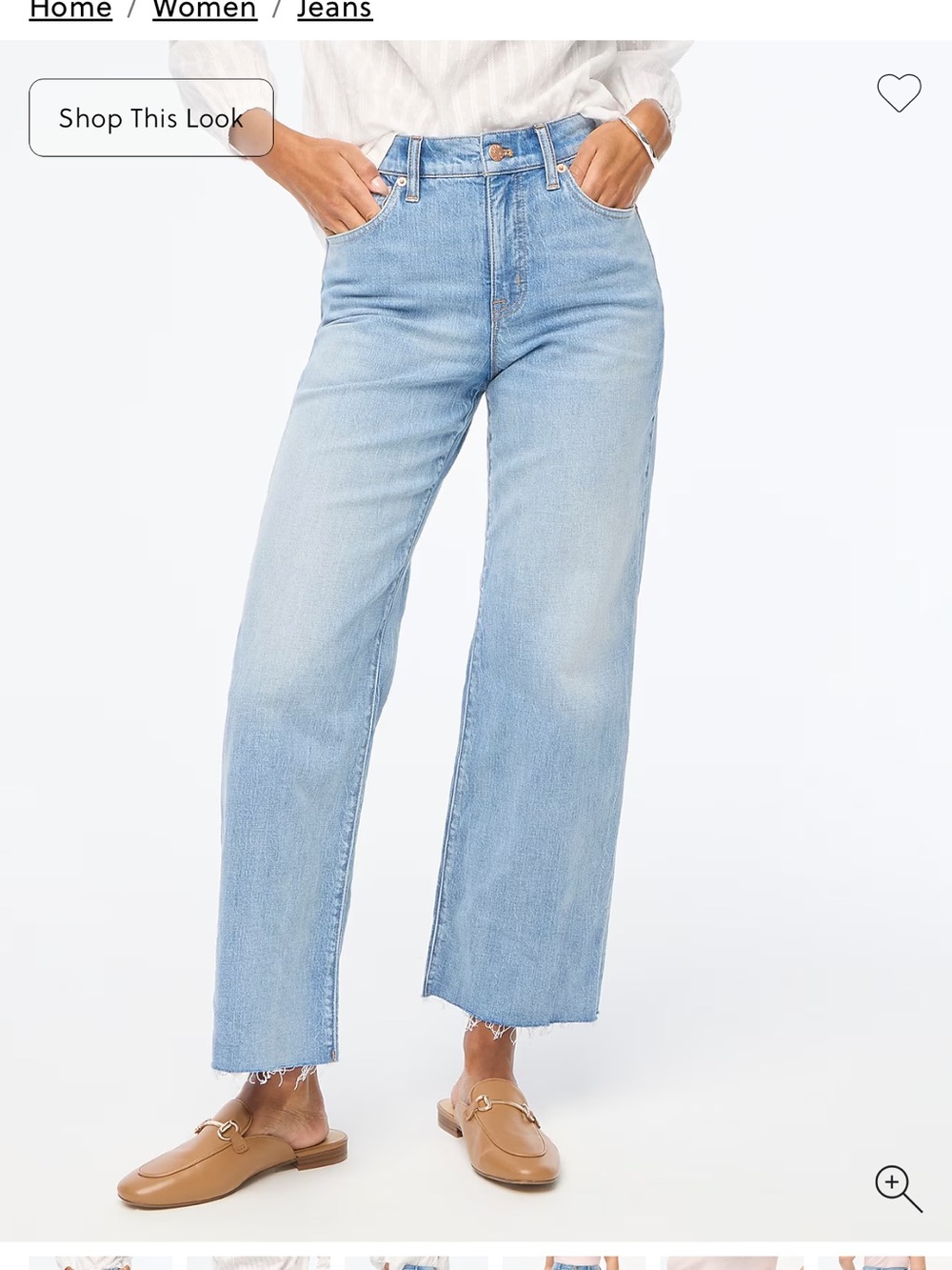J Crew Wide-leg cropped jeans - Picture 2 of 11